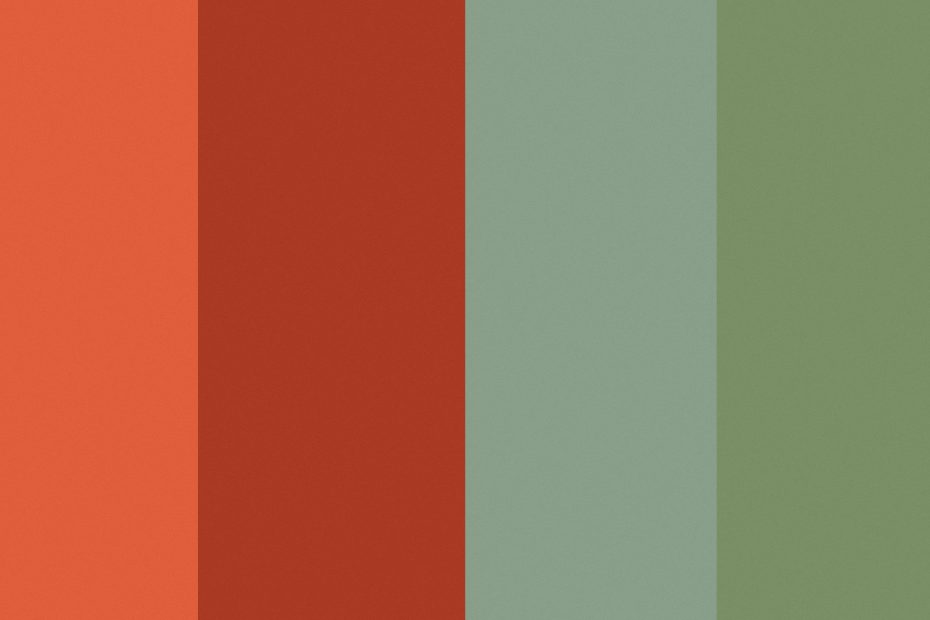 Rojo Terrracota y Verde Olvia colores tendencia en decoración 2026